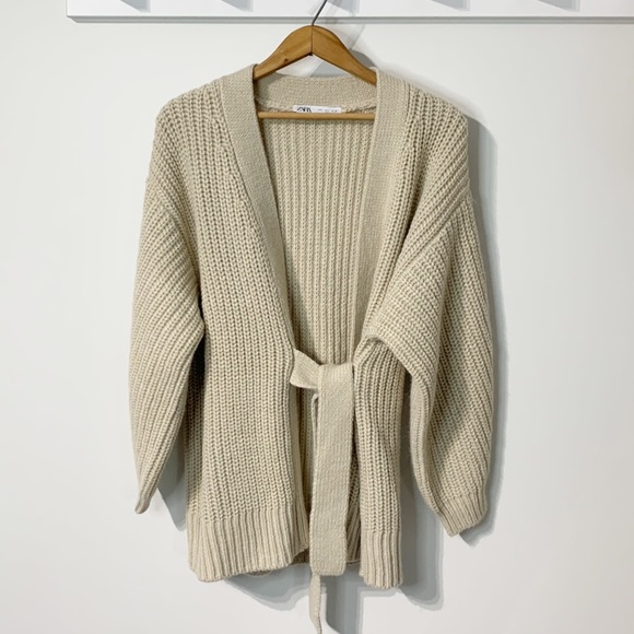 ZARA Crossover Knit Cardigan - Picture 7 of 12